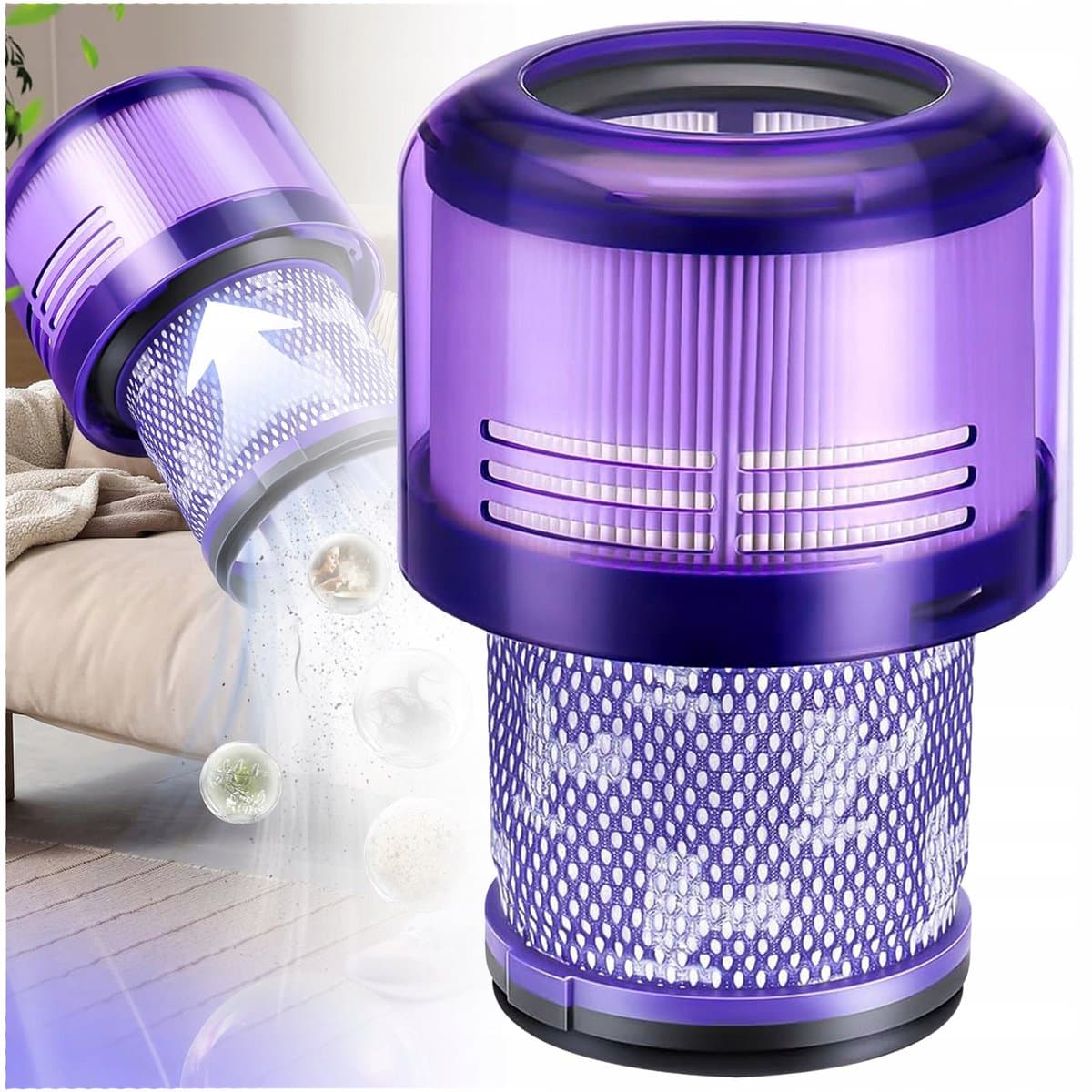 Dyson V11 V15 SV14 Serie - Wasbare HEPA Luchtfilter - Geschikt voor Dieren - Hoge Efficiëntie — afbeelding 1
