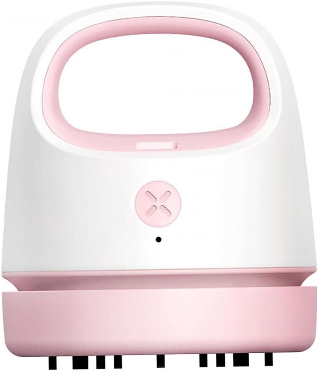 Draagbare Mini Stofzuiger - Bureau Reiniger - Bureau Schoonmaken - USB Oplaadbaar - 9.9 x 8.6 cm - Roze — afbeelding 1