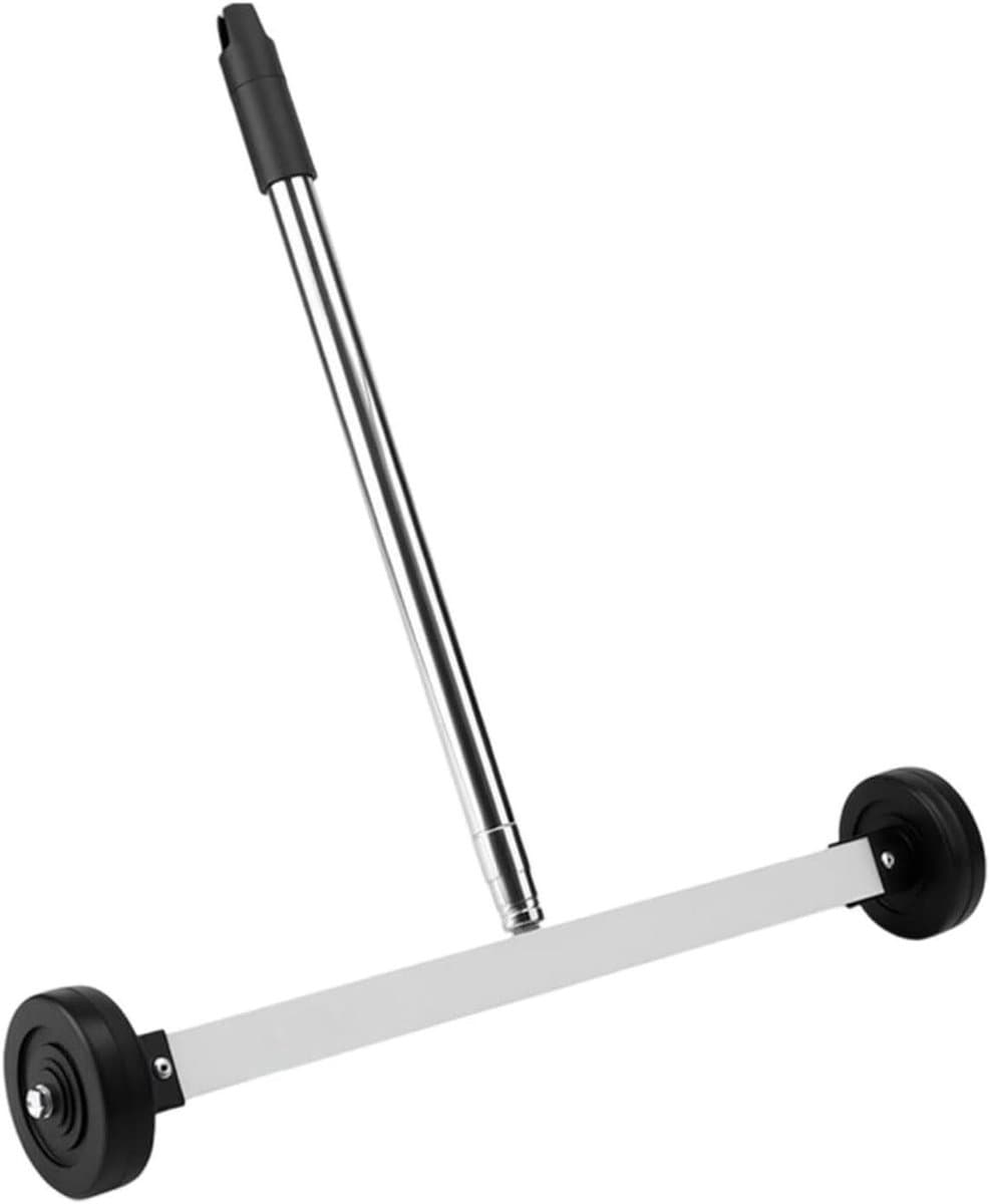 Magnetische Veegmachine - Metaal Opraap Hulp - Garage Opruimen - Stille Rubber Wielen - 43 cm - Grijs — afbeelding 1