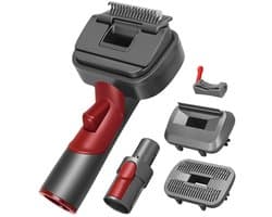 Inovra- Hondenhaarstofzuigerborstel 3-in-1 - Huisdier Borstel - Compatibel met Dyson V7/V8/V10/V11/V12/V15 - Verwijdert Klitten/Knopen - Voor Gezondere Vacht - Huisdierborstel