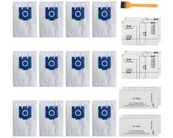 12-Pack Stofzuigerzakken Compatibel met Miele GN Serie S8/C1/C2/C3