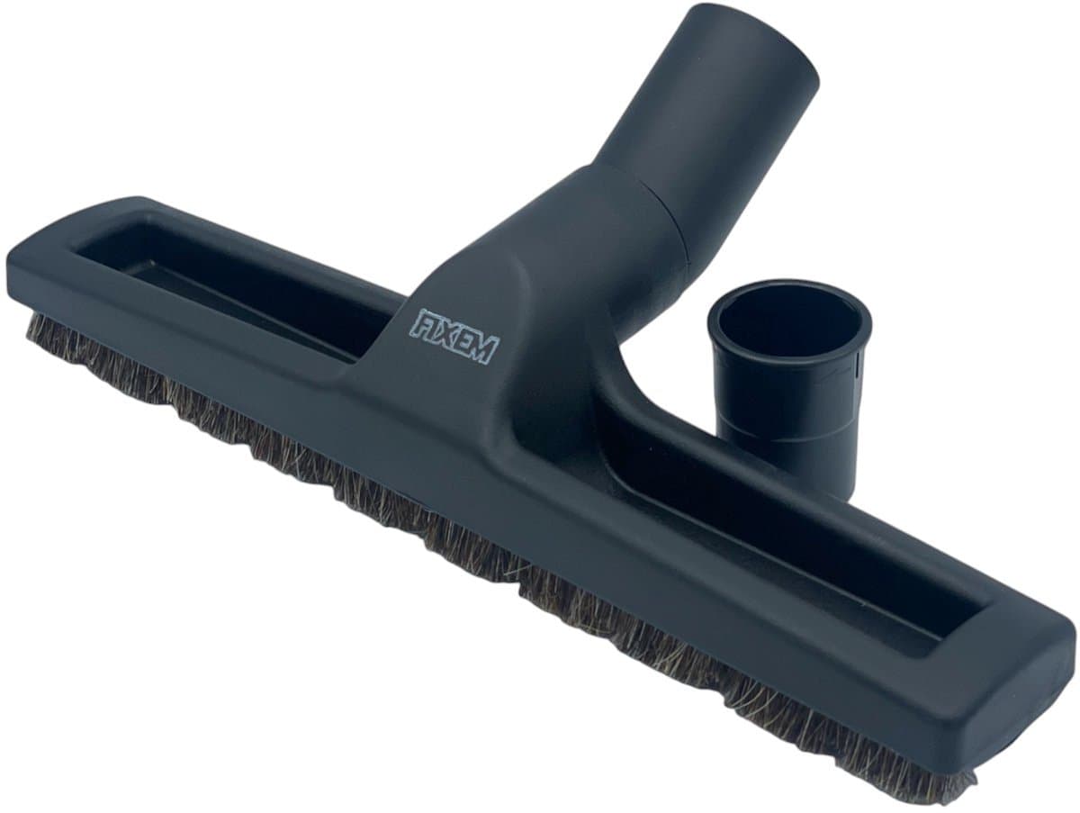 Fixem® - Stofzuiger borstel - Parketborstel - Zuigmond - Zacht natuurhaar - 32 en 35mm geschikt voor stofzuigers met ronde buizen - Stofzuigerborstel - Stofzuigervoet - Mondstuk - Opzetstuk - Hulpstukken — afbeelding 1