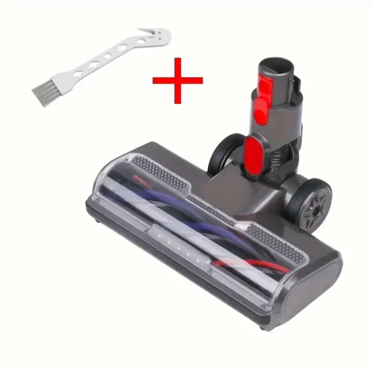 Vloerborstelkop voor Dyson V7/V8/V10/V11/V15 – LED Verlichting – Efficiënt voor Tegels & Hout – Geen Batterij Nodig – Vervangend Reinigingsgereedscha — afbeelding 1