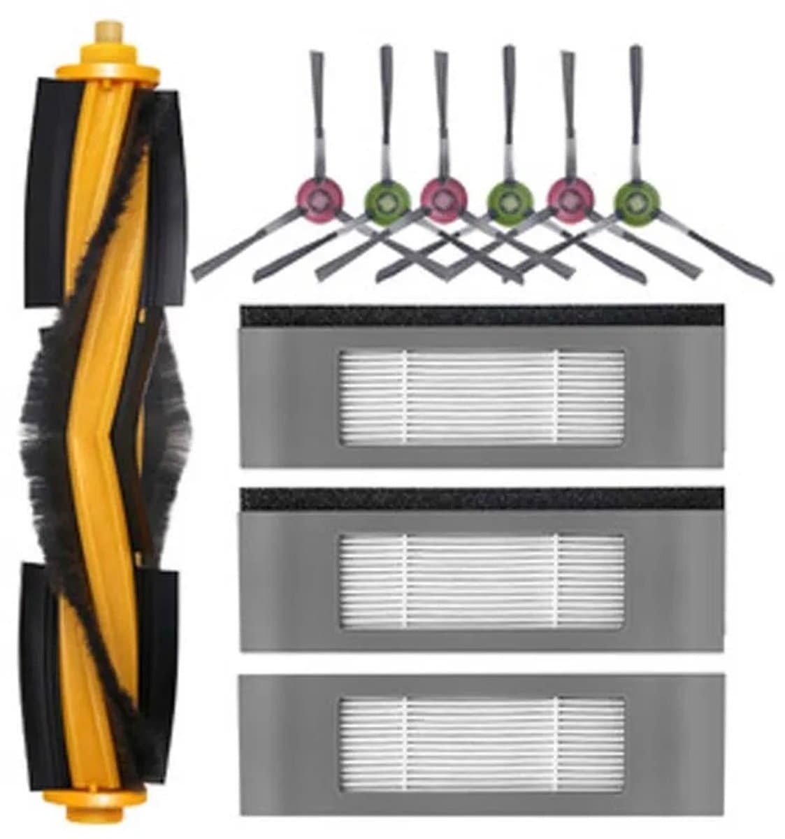 WiseGoods Premium Rolborstels - Borstel Geschikt Voor Ecovacs Deebot Ozmo - HEPA Filters - Robotstofzuiger Onderdelen - Borstels — afbeelding 1