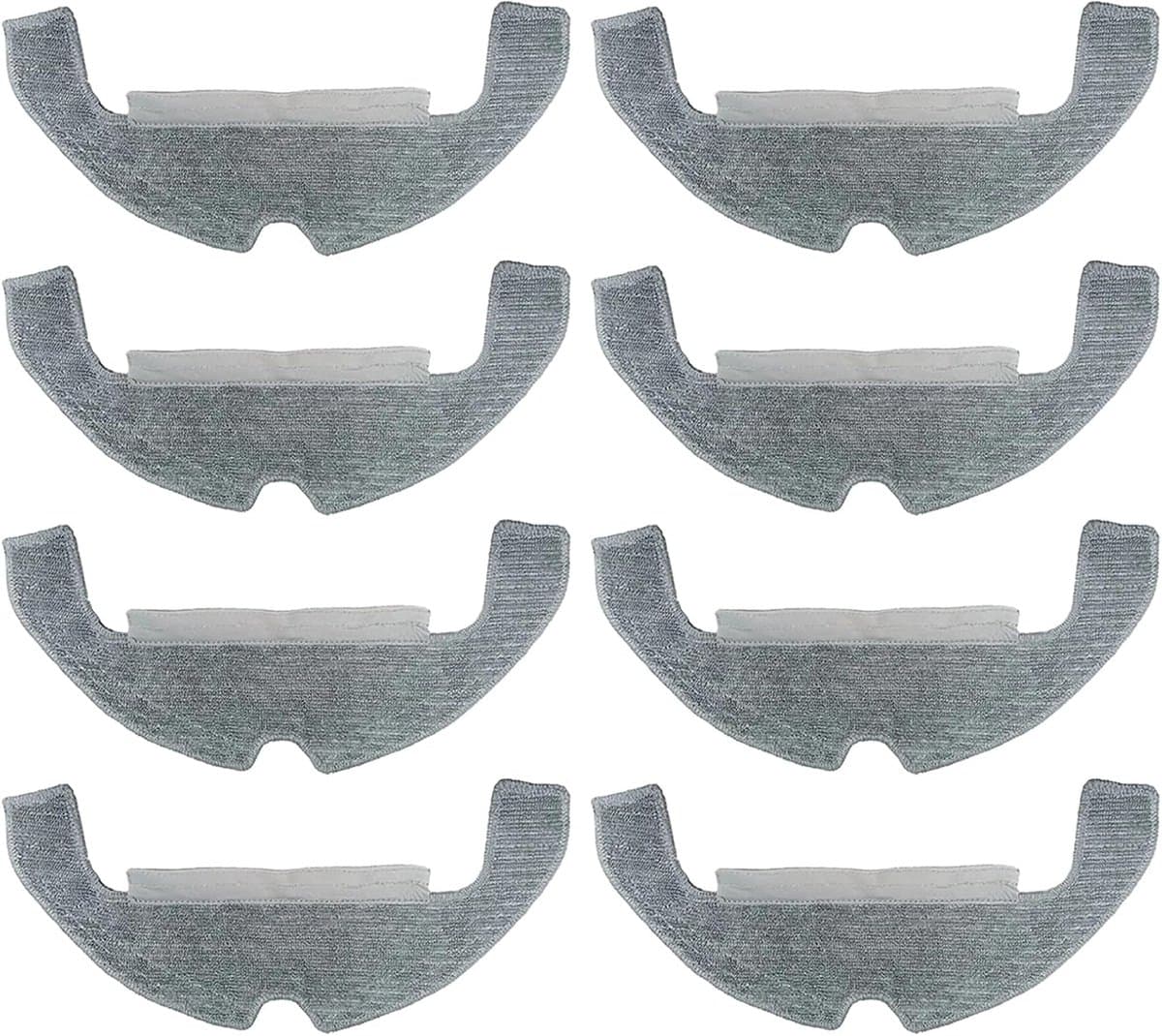 Wisserdoeken Geschikt voor DREAME D10 Plus Gen 2 / D10s plus / D9 PLUS robotstofzuigeraccessoires, D10 Plus Gen 2 accessoires, 8 dweilpads, herbruikbaar en wasbaar, reservedoek, accessoires — afbeelding 1