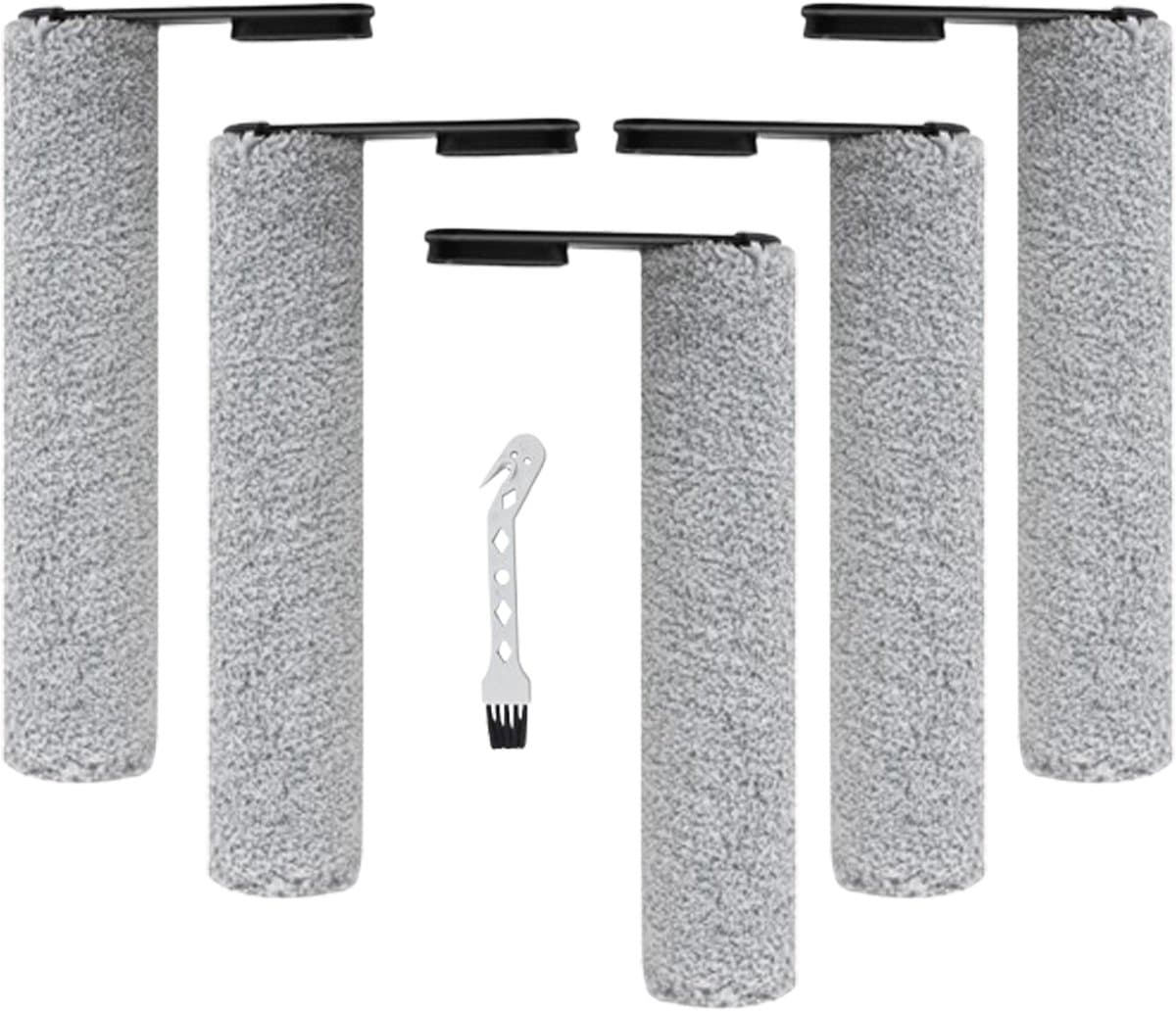 5x Borstelrol - geschikt voor Tineco FLOOR ONE S7 PRO - FLOOR ONE S6 - FLOOR ONE SWITCH S6 - FLOOR ONE SWITCH S7 - FLOOR ONE S7 COMBO - FLOOR ONE S7 FLASHDRY Stretch draadloze stofzuiger reserveonderdelen - met reinigingsborstel — afbeelding 1