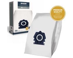 SQOON® Stofzuigerzakken - 12 STUKS - Geschikt Voor Miele Guard S1, M1 en L1 series - Gelijk aan model: CO / TU - High Filtration - Inclusief 3x Uitblaasfilters