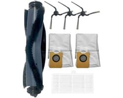 8-delige vervangende accessoirekit — Compatibel Geschikt voor Eufy C10 robotstofzuiger (accessoireset), inclusief: 1 rolborstel, 2 HEPA-filters, 3 zijborstels, 2 stofzakken