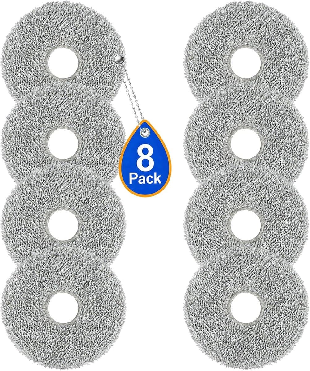 8 Stuks Dweilpads geschikt voor Dreame L10s Pro Ultra, L10s Pro Ultra Heat, L10s Ultra Gen 2 met fijne haren - Stofzuiger onderdeel — afbeelding 1
