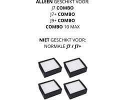 Bramokava® 4x HEPA Filter – ALLEEN geschikt voor iRobot Roomba COMBO j7+ / COMBO j9+ / 10 Max – NIET voor gewone j7+ / j9+ Robotstofzuiger