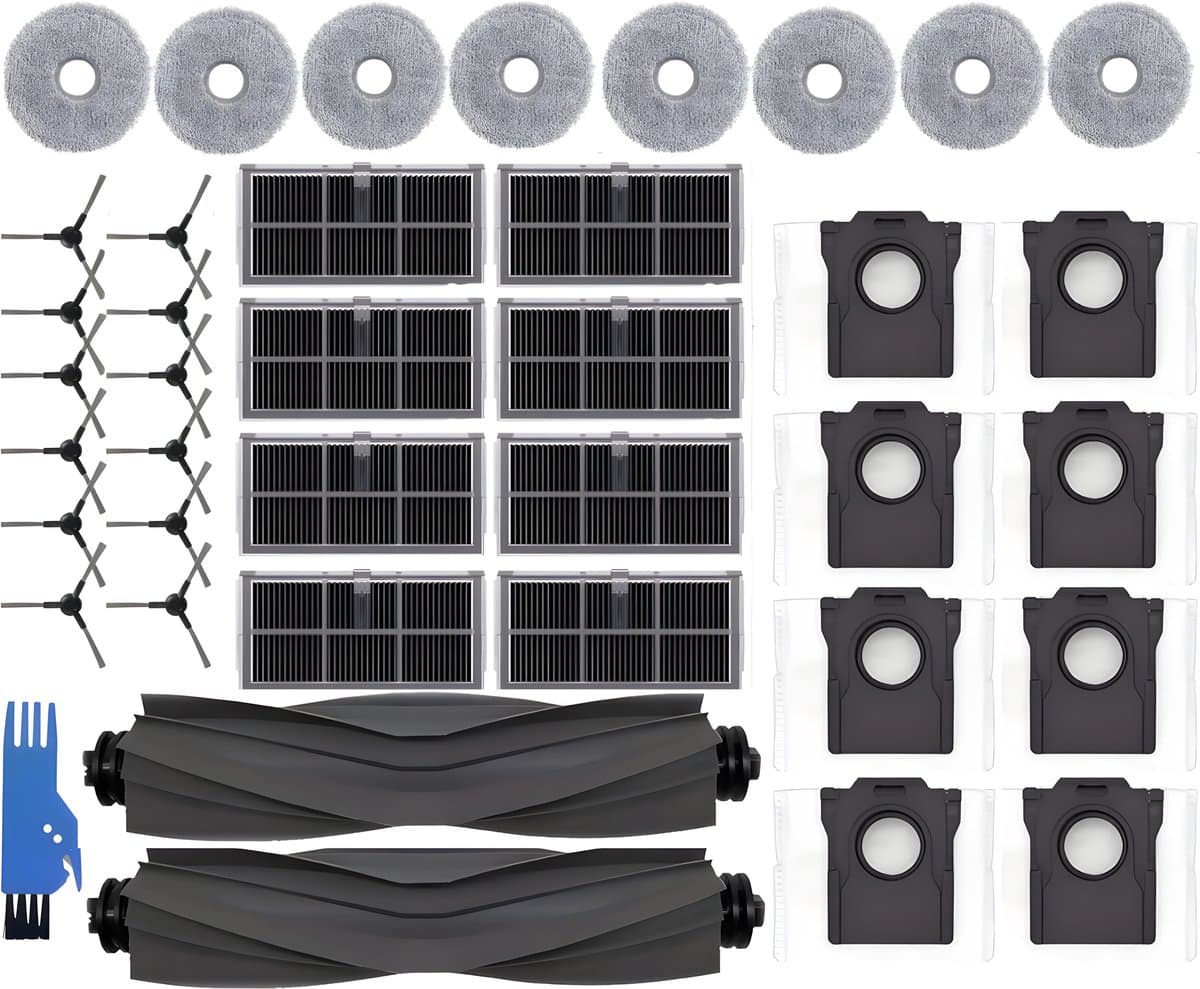 PolkaHome® 39 stuks Vervangingsset geschikt voor Robotstofzuiger Accessoires & Onderdelen, Geschikt voor Dreame L10s Pro, L10s ULTRA Gen2, Gen 2 PRO, PRO HEAT X30, HEAT X30, L10s PRO ULTRA HITTE RLL82CE, X30 ULTRA, MOVA E30, MOVA E30 ULTRA, P10 ULTRA — afbeelding 1