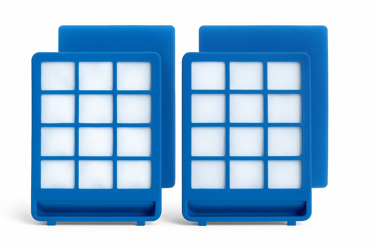 2x Filter geschikt voor Philips Powerpro/Marathon Ultimate met schuim inzet — afbeelding 1