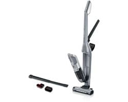 Bosch - Serie 4 BBH3K2801 - steelstofzuiger & elektrische bezem - Zakloos - Zilver