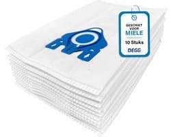 DEGG® - Stofzuigerzakken GN - Geschikt voor Miele GN - Premium Quality - Geschikt voor Miele Complete C2 & C3 , Classic C1 - Kwaliteit gelijk aan Origineel - 10 STUK(S)