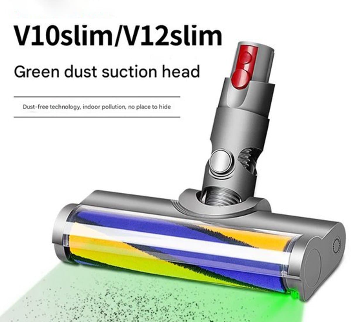 Geschikt voor Dyson V10slim/v12 stofzuiger accessoires soft fluwelen roller zuigkop bodemborstel voor stofzuiger accessoires voor het vervangen, stof zichtbaar soft fluwelen bodemborstel 1 stuk — afbeelding 1
