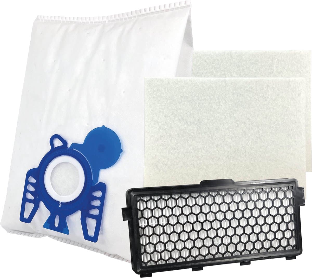 20 PARTS4® Stofzuigerzakken + HEPA & motorfilters geschikt voor Miele Complete C2, Complete C3, S5, S8 serie | Complete set met 20 stofzuigerzakken model GN 9917739, HEPA H12 filter en 2 motorfilters — afbeelding 1