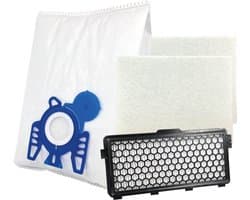 20 PARTS4® Stofzuigerzakken + HEPA & motorfilters geschikt voor Miele Complete C2, Complete C3, S5, S8 serie | Complete set met 20 stofzuigerzakken model GN 9917739, HEPA H12 filter en 2 motorfilters