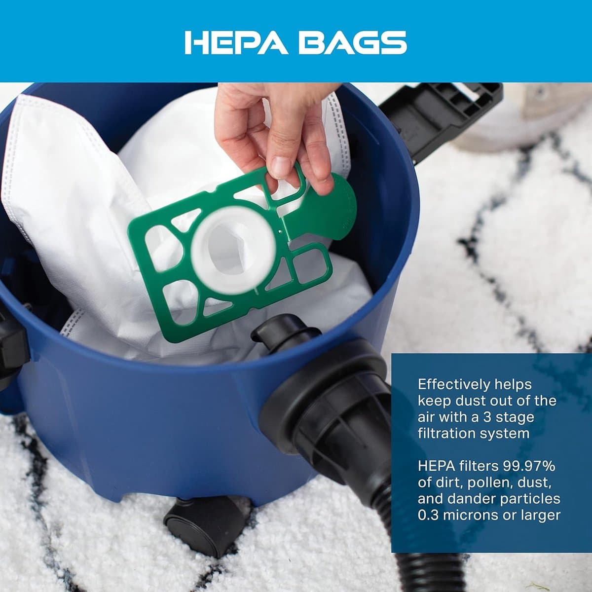 Non-Woven Stofzakken Geschikt voor Numatic Invincible/Henry NVM-1Ch Stofzuigeraccessoires — afbeelding 1