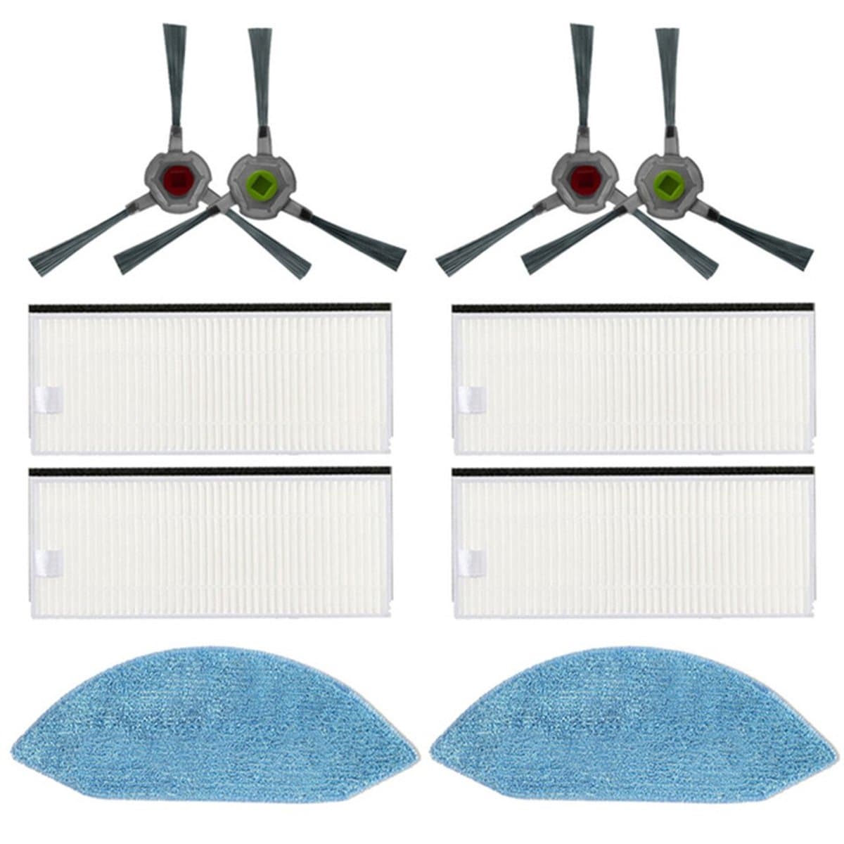 Geschikt voor Ecovacs Deebot U2/DGN22 Stofzuiger Zijborstel Filter Dweilrol Zijborstel Kits — afbeelding 1