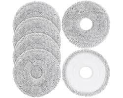 6 mop pads, geschikt voor Dreame L40 Ultra/X40 Ultra/X50 Ultra/L50 Ultra/L10S Ultra/L10s Pro Ultra Heat, vervangende onderdelen, geschikt voor Dreame L10S Ultra Gen2/L40S Ultra/X30 Ultra/L10 Ultra