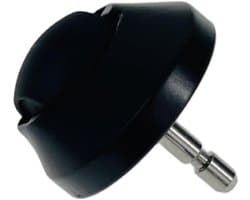 Robotstofzuiger Voorwiel - Zwenkwiel Reservewiel - Stofzuiger Onderhoud - Zachte Manoeuvreerbaarheid - 12 x 8 x 4 cm - Zwart