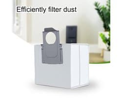 Dailygoods- Stofzak Hoge Capaciteit - 10x Poederzak - Waterdicht - Eenvoudig te Installeren - Voor Roborock S7 MaxV Ultra/Q5+/Q7+/Q7 Max+/T8 - Superieure Filterprestaties - Vacuümzak