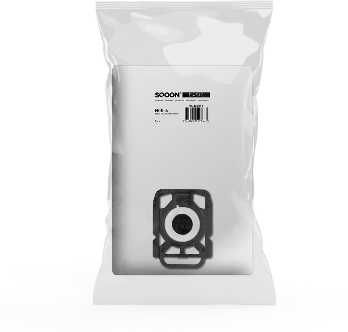 SQOON® Stofzuigerzakken Geschikt voor Nilfisk Elite / King / Extreme Series - 10 Stuks — afbeelding 1