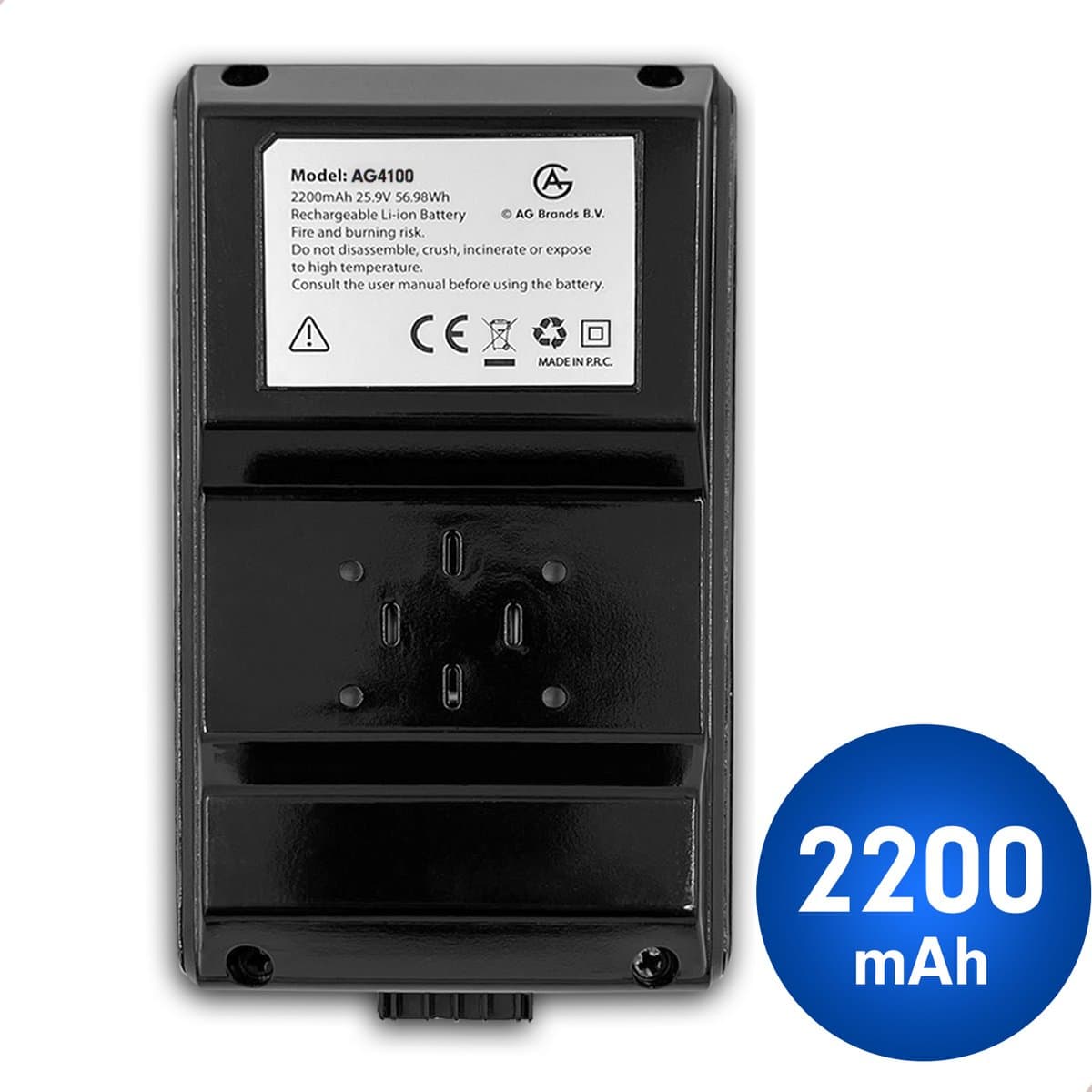 AG4100/AG4110 Extra Batterij - Accu- Verdubbel totale gebruiksduur tot 90 minuten — afbeelding 1
