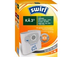Swirl KÄ3 stofzuigerzakken geschikt voor Karcher - 3 stuks - voor series WD3 - MV3 - SE 4001 - SE 4002