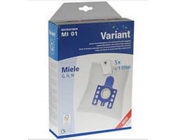 Microfiber MIELE type G, H, N stofzuigerzakken (MI01) ( 5 x stofzakken + 1 knipfilter