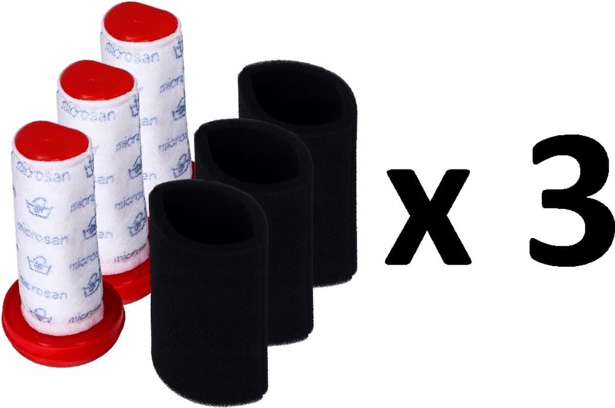 3 x Filters vervanging geschikt voor Bosch stofzuiger FLEXXO SERIE 4 — afbeelding 1