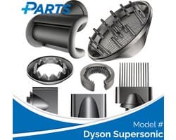 Dyson Supersonic Opzetstukken/Accessoireset van Plus.Parts® geschikt voor Dyson - 7 delig!