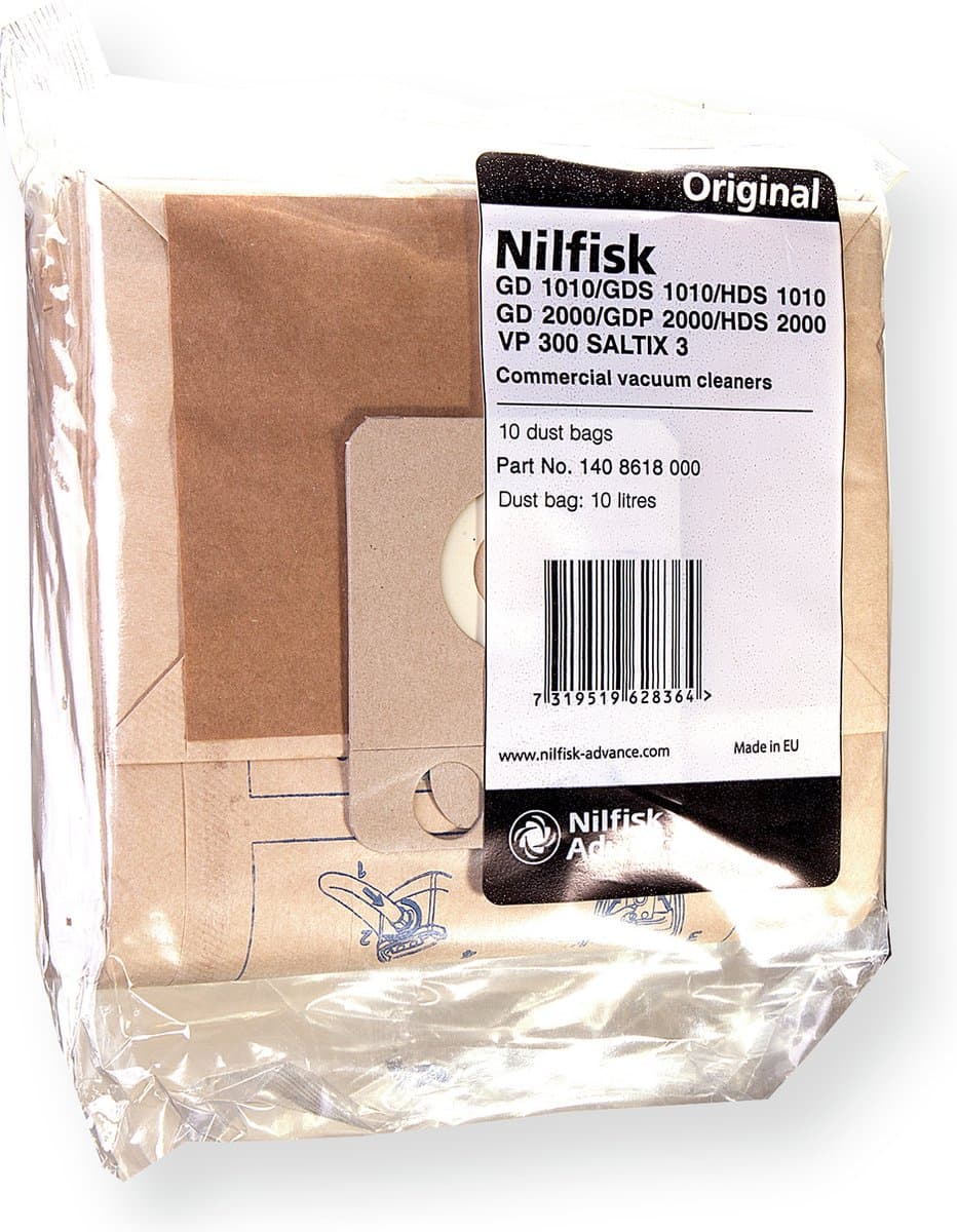 Nilfisk Thor - Papieren Stofzakken - 10 st — afbeelding 1