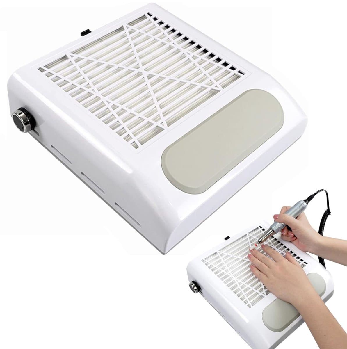 VELTRR® Nagel Afzuiger - Stofafzuiger Nagels - Nageltafel — afbeelding 1