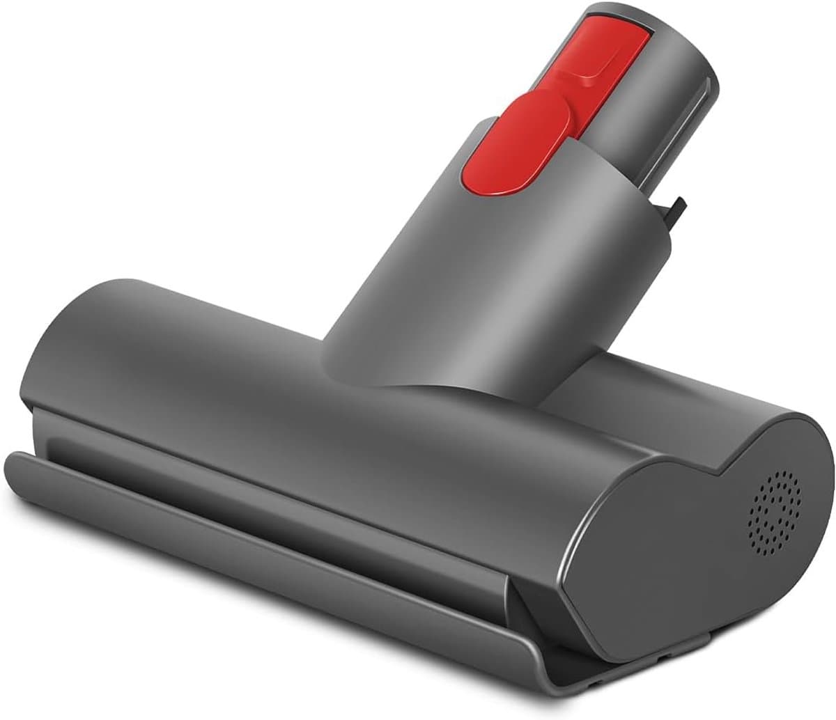 ZENC® Anti Klit Borstel Geschikt Voor Dyson Steelstofzuiger V15, V11, V10, V8 & V7 - Mini Turbo Zuigmond - Matrasborstel - Opzetstuk - Stofzuigermondstuk - Mondstuk - Stofzuigeraccessoires - Grijs — afbeelding 1