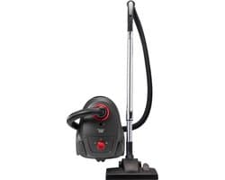 Bestron Stofzuiger met zak - ABG450ZRE - HEPA 12 - Bereik 7,5 m - Incl. 3 stofzuigerzakken - Rood/Zwart - 5 jaar garantie