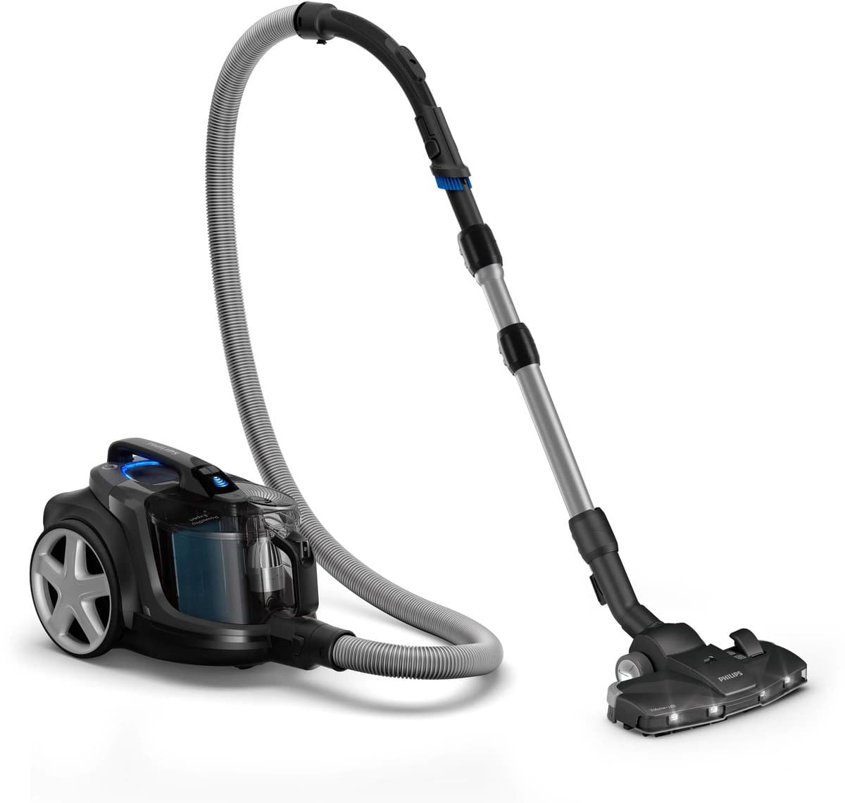 Philips Stofzuiger zonder Zak FC9747/09 - Zuigmond met LED Verlichting - Lang Snoer - Alle Vloertypen - Met HEPA 13 Allergiefilter - Incl 3 Extra Mondstukken - Zwart — afbeelding 1