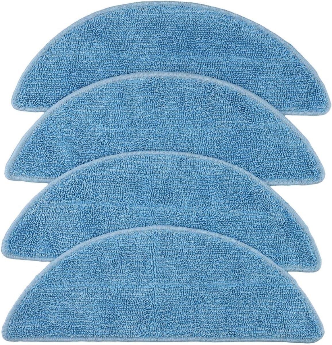 Geschikt voor Ecovacs N79/N79S/DN620/500, 4 stuks vervangende dweilhoezen, wasbaar, herbruikbare microvezeldweilen (4 stuks) — afbeelding 1