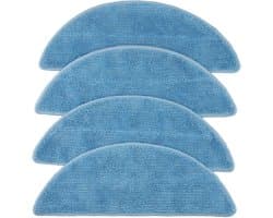 Geschikt voor Ecovacs N79/N79S/DN620/500, 4 stuks vervangende dweilhoezen, wasbaar, herbruikbare microvezeldweilen (4 stuks)