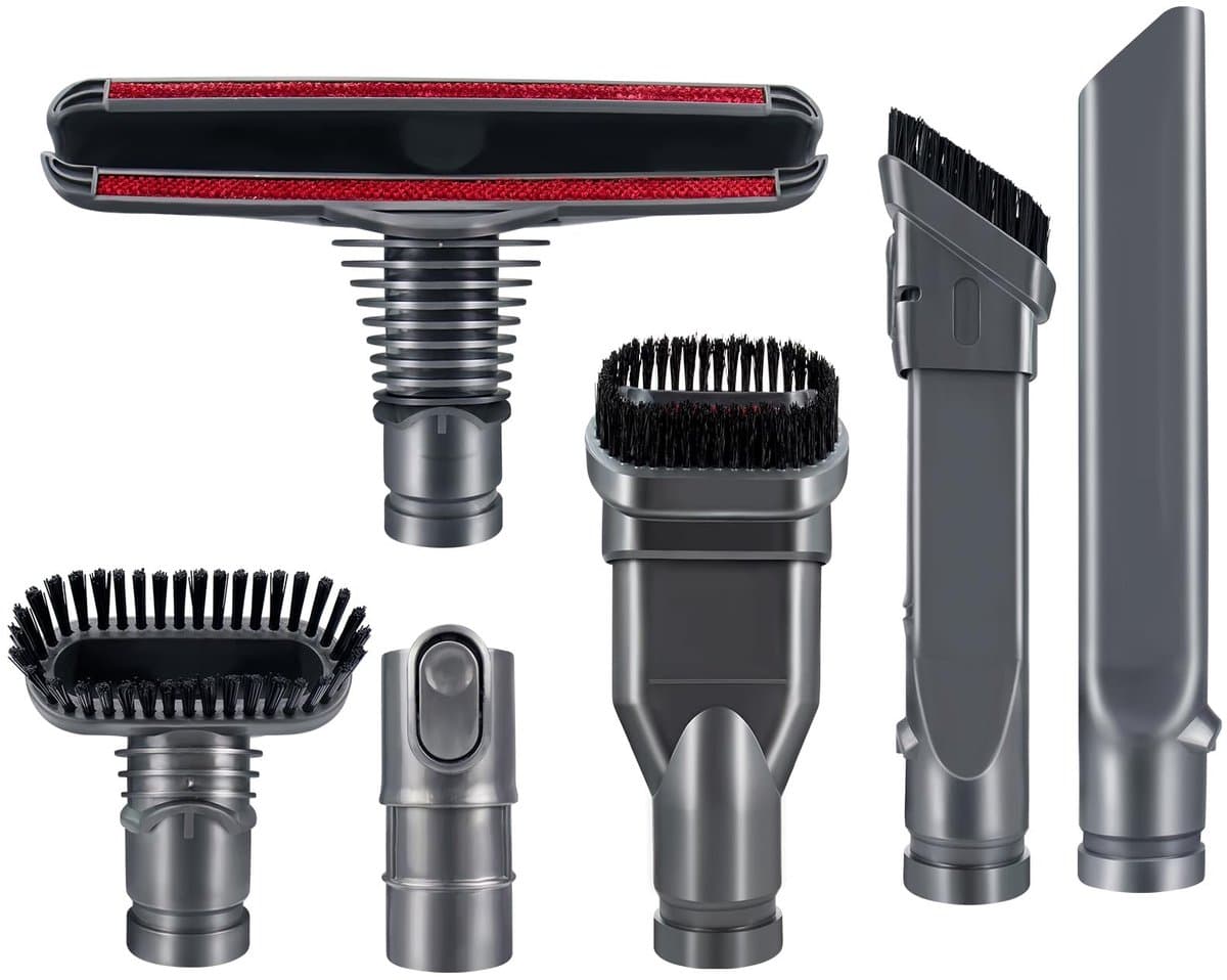 Dailygoods - Dailygoody - Gereedschapsset - Hoofdborstels - Duurzaam en veelzijdig - 6 Pak - Voor Dyson stofzuigers - Ideaal voor smalle openingen - Voor binnengeb... — afbeelding 1