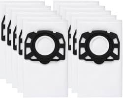 10 stuks stofopvangzak geschikt voor Kärcher WD2 Plus, WD3S WD 3 S, WD 3 V, SE4001, SE4002 - Bouwstofzuigeraccessoires - Stofzuigerzakken - stofzuiger zakken