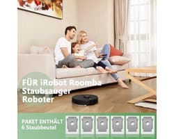 6 stofzuigerzakken Geschikt voor de iRobot Roomba i7, i7+ en i7 Plus reinigingsbasis