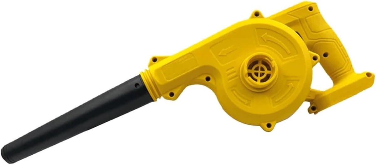 Draagbare Ventilator - Luchtblazer Zuiger - Computer Reinigen - Dubbele Functie - 32.5cm Lengte - Geel — afbeelding 1