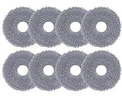 PromoHome 8 Stuks Dweilpad Dweildoek Wisser Accessoires voor Roborock Q Revo/Qrevo MaxV/Qrevo Master/Qrevo Slim/Qrevo Pro/Qrevo S/Qrevo Curv/QV 35S Robot Stofzuiger Vervangende Onderdelen