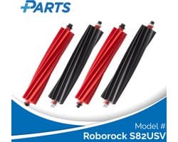 Roborock S82USV Borstels (4 Stuks, Plus.Parts® alternatief voor 8.02.0322)