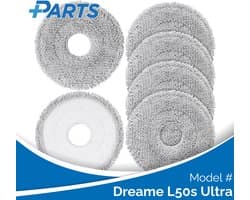 Dreame L50s Ultra Dweilpads (6 Stuks, Plus.Parts® alternatief voor RMP8)