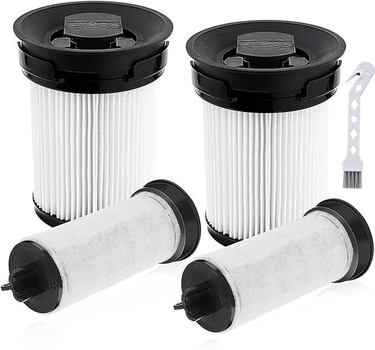 Set van twee fijnstoffilters Geschikt voor Miele Triflex HX1 stofzuigers, Miele HX-FSF cartridgefilters — afbeelding 1