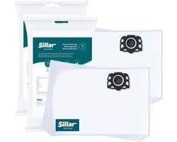 Sillar, stofzuigerzakken synthetisch - anti-allergeen, vervanging voor 6.959-130.0 2.863-314.0 KFI 357 - geschikt voor stofzuigers Karcher WD1 WD2 WD3 WD3.200 KWD1 KWD2 KWD3 SE4 SE4001 SE4002 - 8 stuks