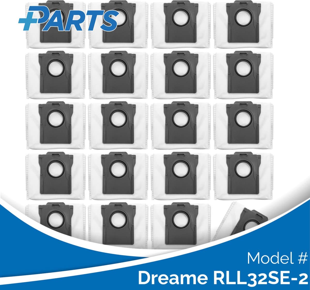 Dreame RLL32SE-2 Stofzakken (20 Stuks, Plus.Parts® alternatief voor RDB8) — afbeelding 1