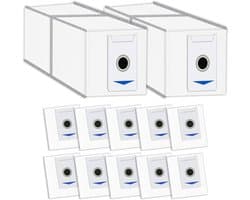 12 stuks-Stofzakken voor Ecovacs Deebot T30 Pro Omni/T30 Omni stofzuigerrobot-stofzuigerzakken-reservezak-accessoires voor Ecovacs Deebot T30 Pro Omni / T30 Omni